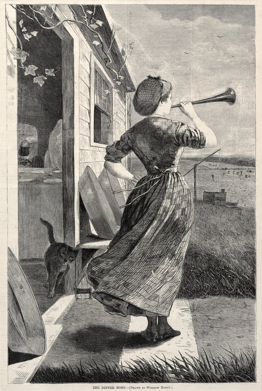 Dinner Horn, 1870. od Winslow Homer