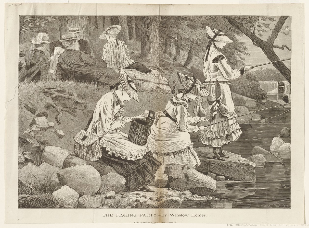Rybářská společnost od Winslow Homer
