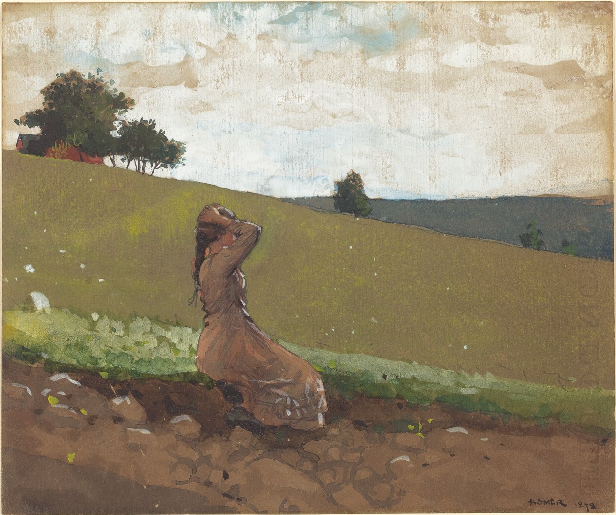 Zelený kopec od Winslow Homer