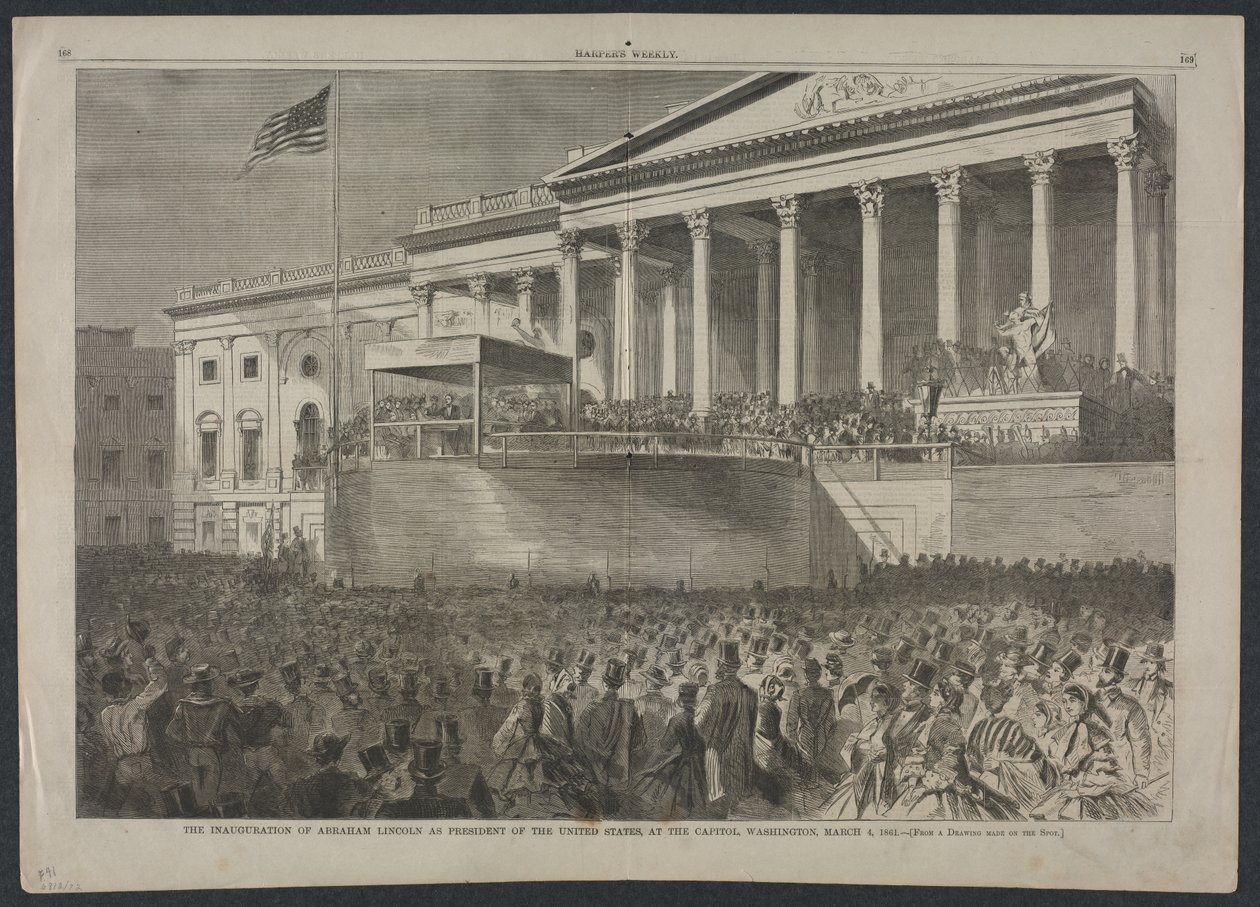 Inaugurace Abrahama Lincolna jako prezidenta Spojených států, 4. března 1861, 1861. od Winslow Homer