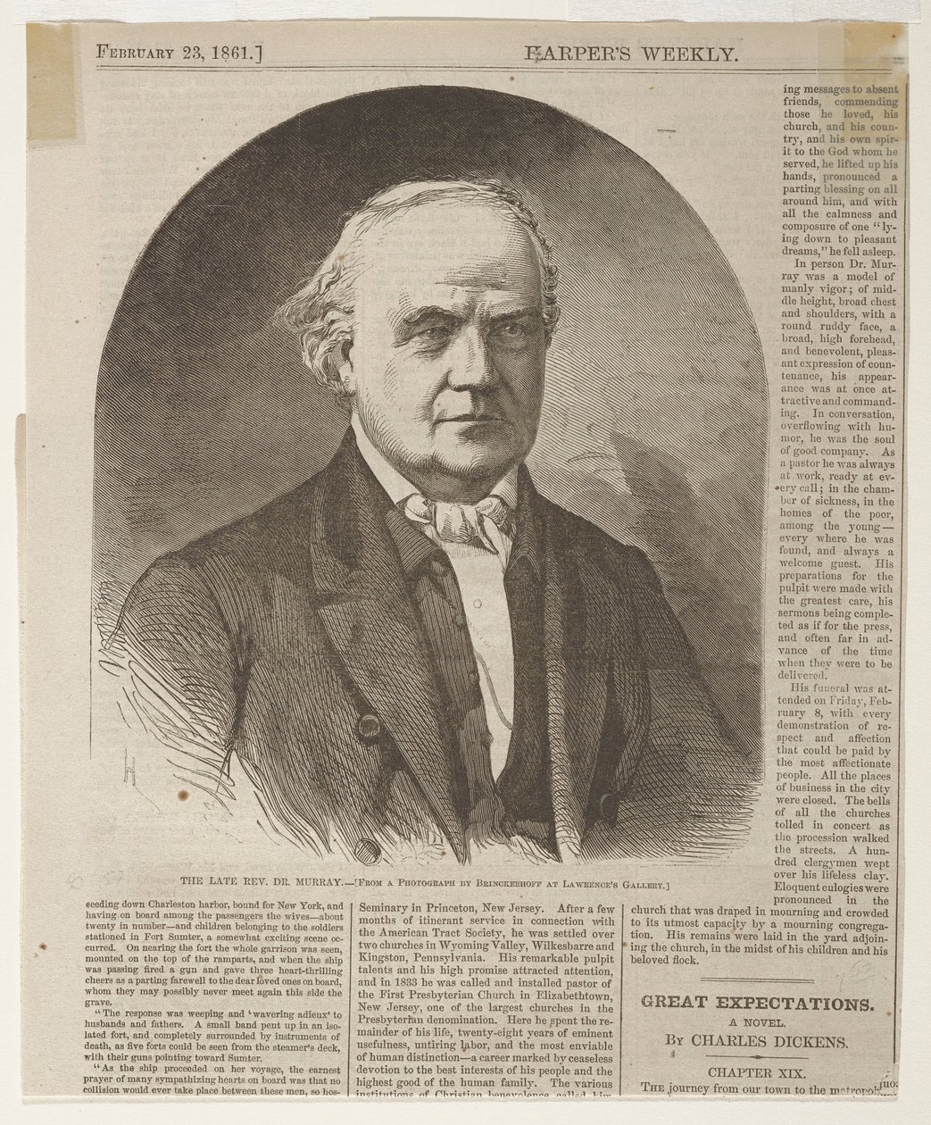 Zesnulý reverend Dr. Murray od Winslow Homer