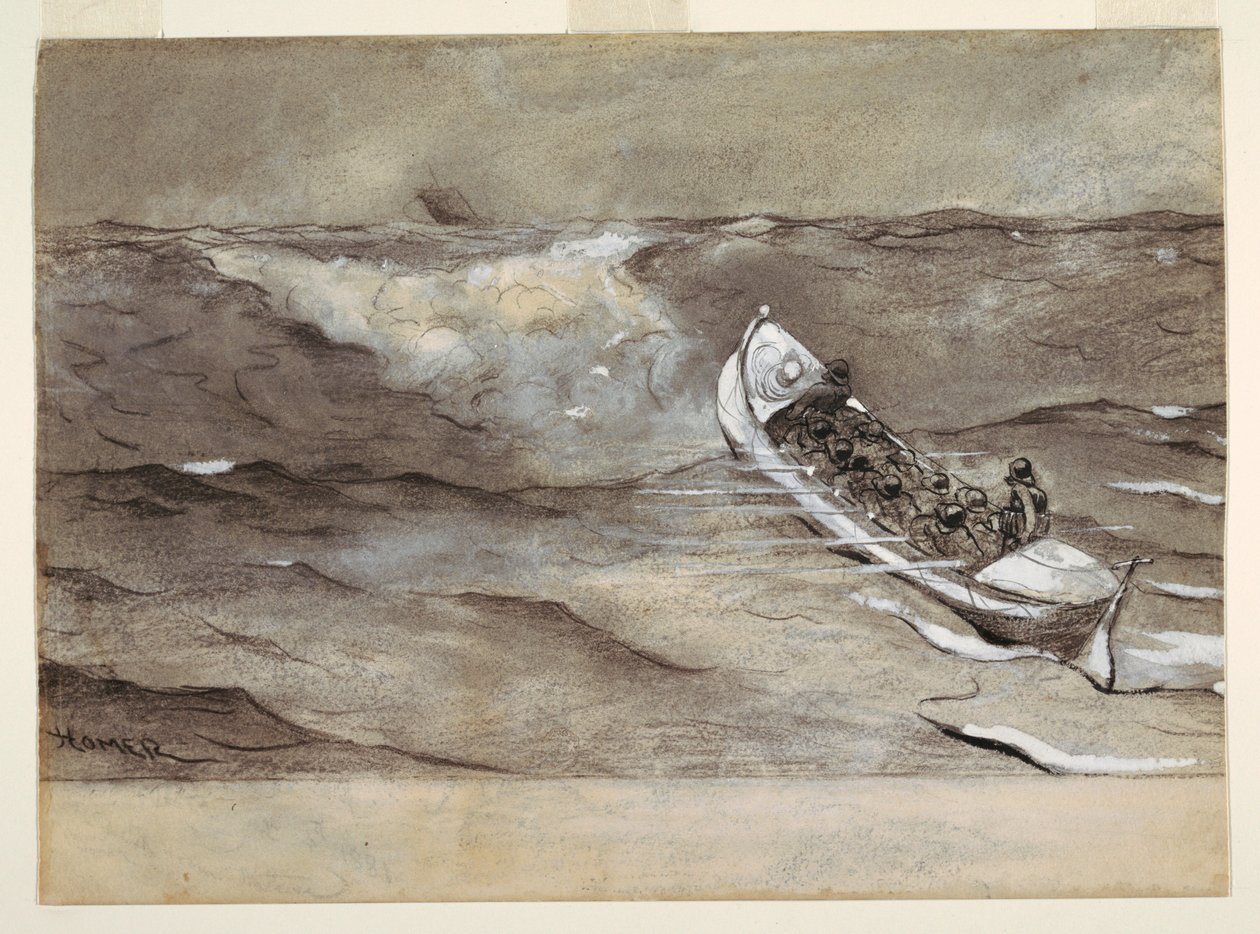 Záchranný člun od Winslow Homer