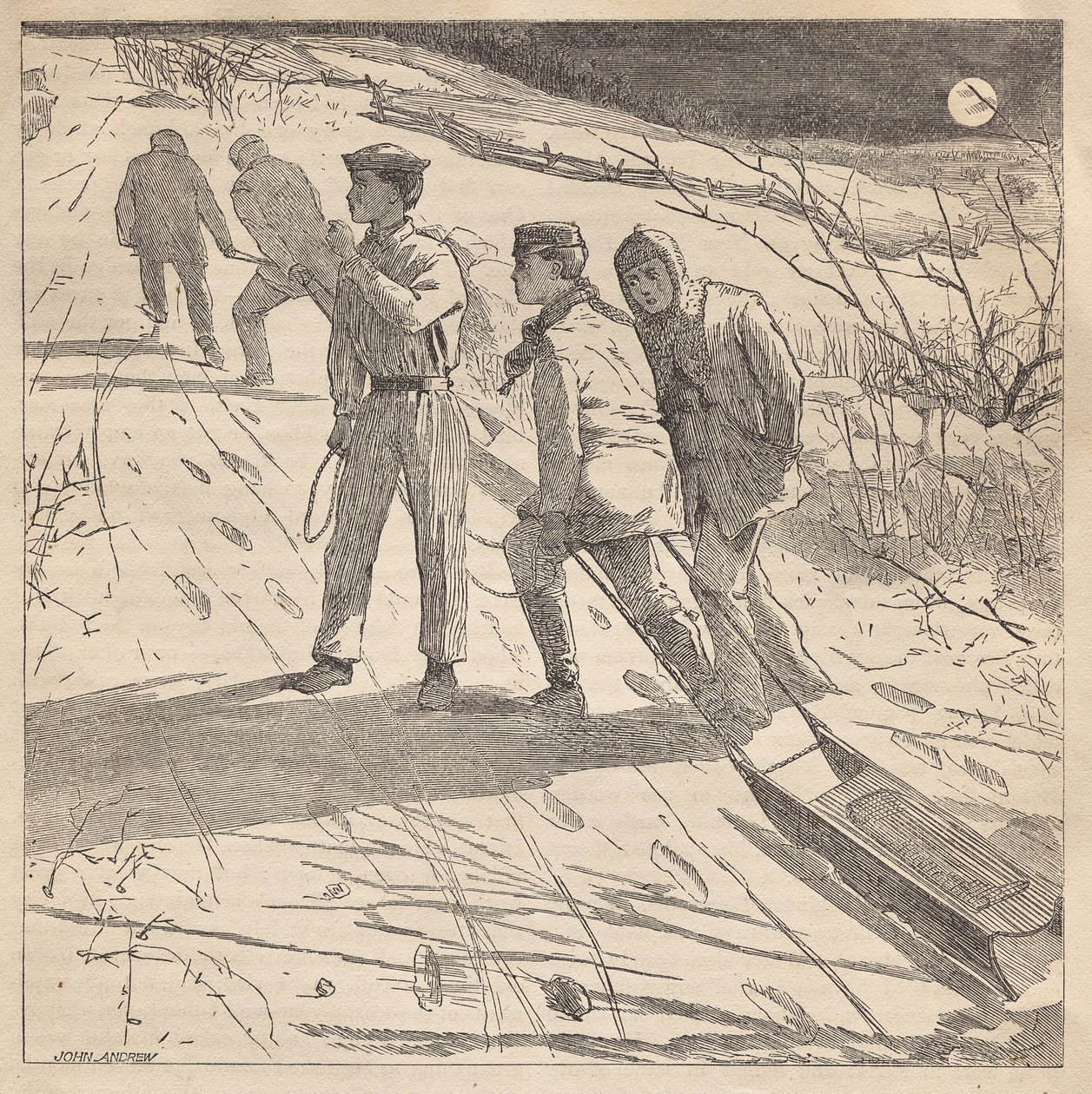 Pobřeží půlnoci od Winslow Homer