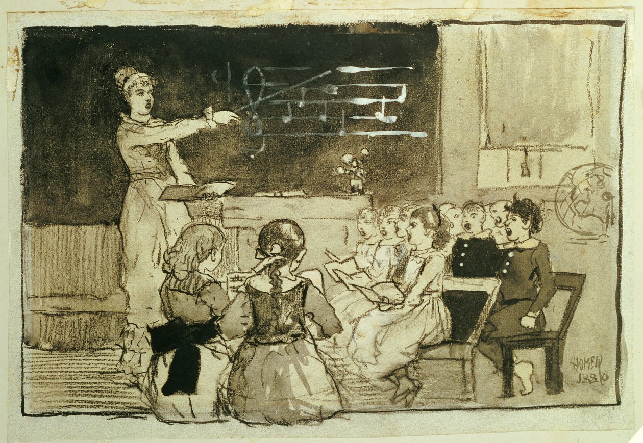 Hudební lekce od Winslow Homer