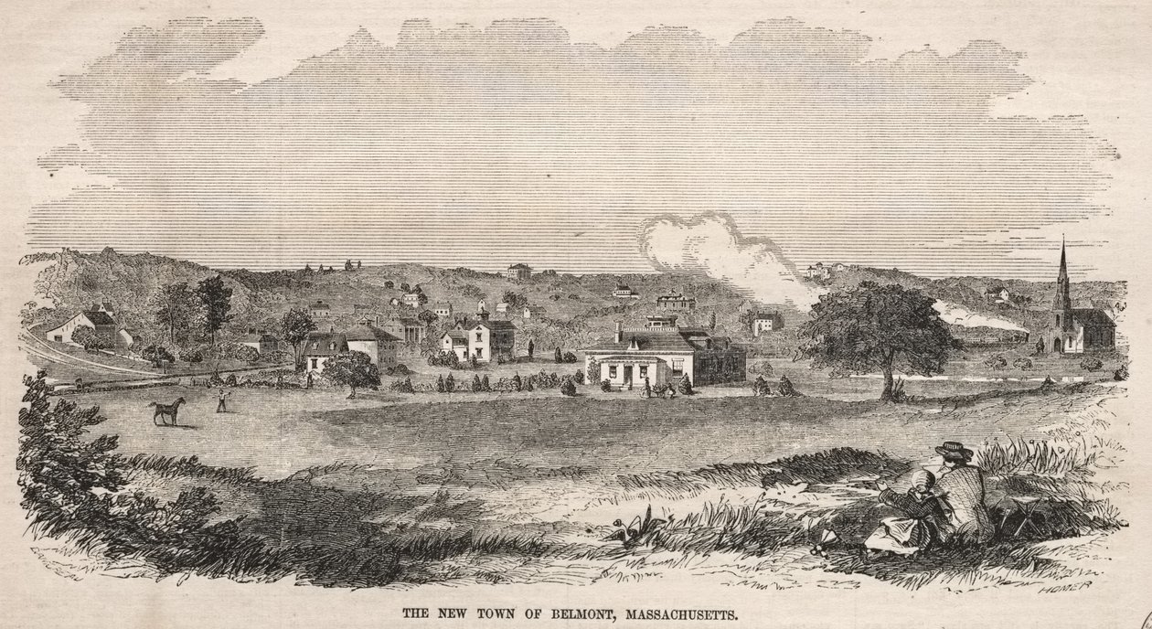 Nové město Belmont, Massachusetts od Winslow Homer