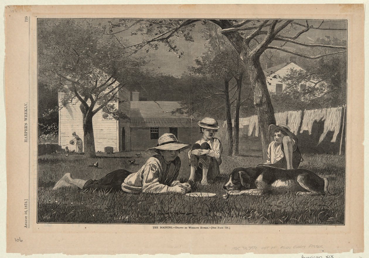 Poledne od Harpera od Winslow Homer