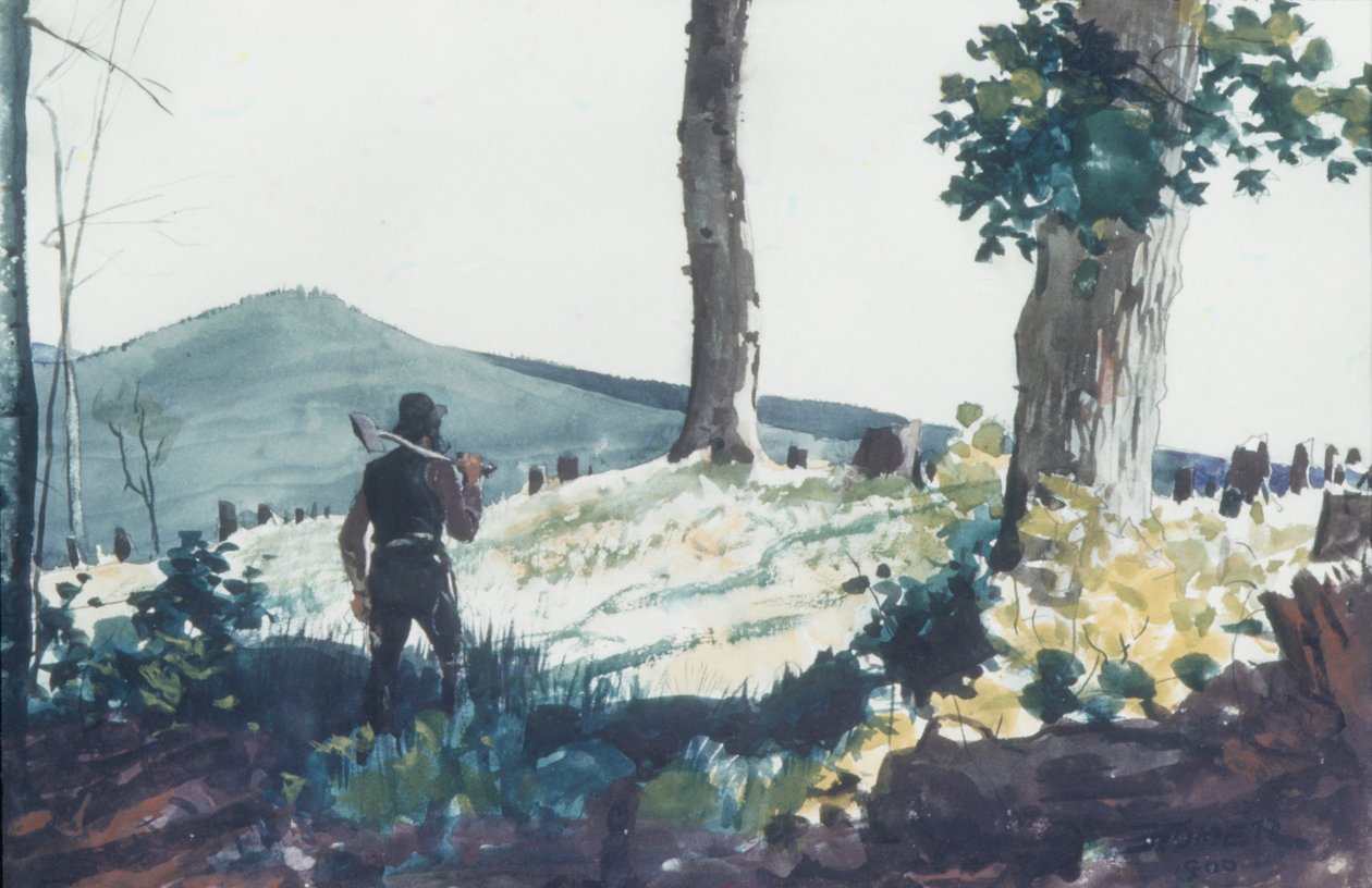 Pioneer, 1900 (wc a grafit na papíře) od Winslow Homer