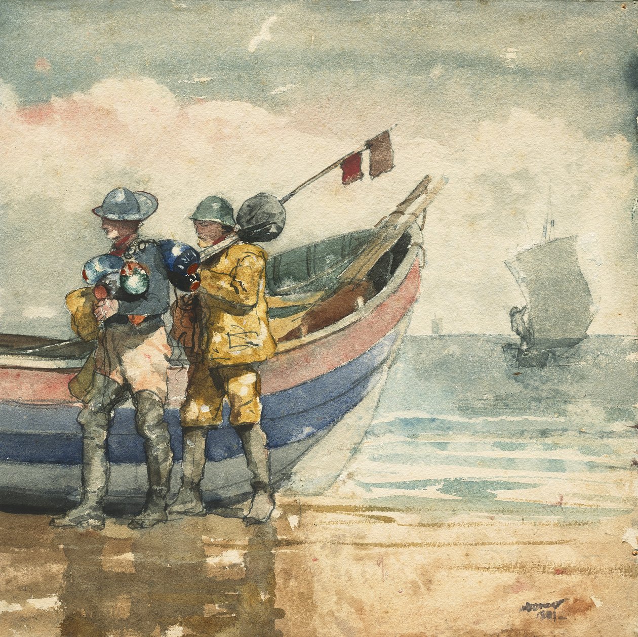 Návrat, Tynemouth od Winslow Homer