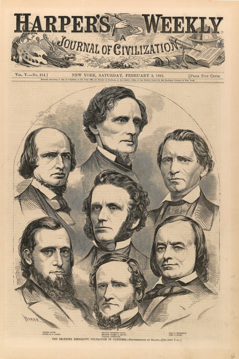 Odcházející mississippská delegace v Kongresu, z Harper