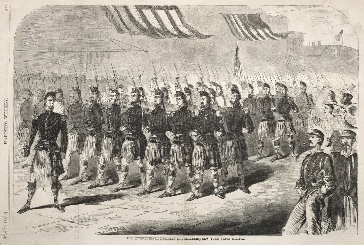 79. pluk (Highlanders) milice státu New York od Winslow Homer