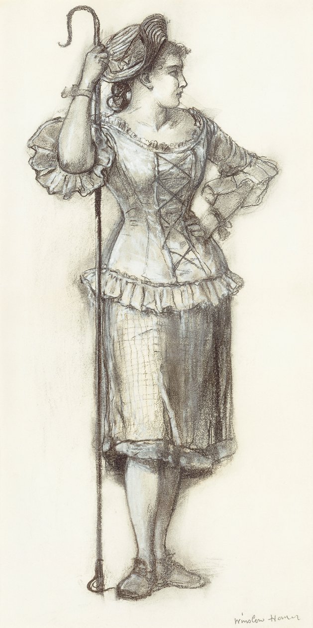 Pastýřka, 1878 od Winslow Homer