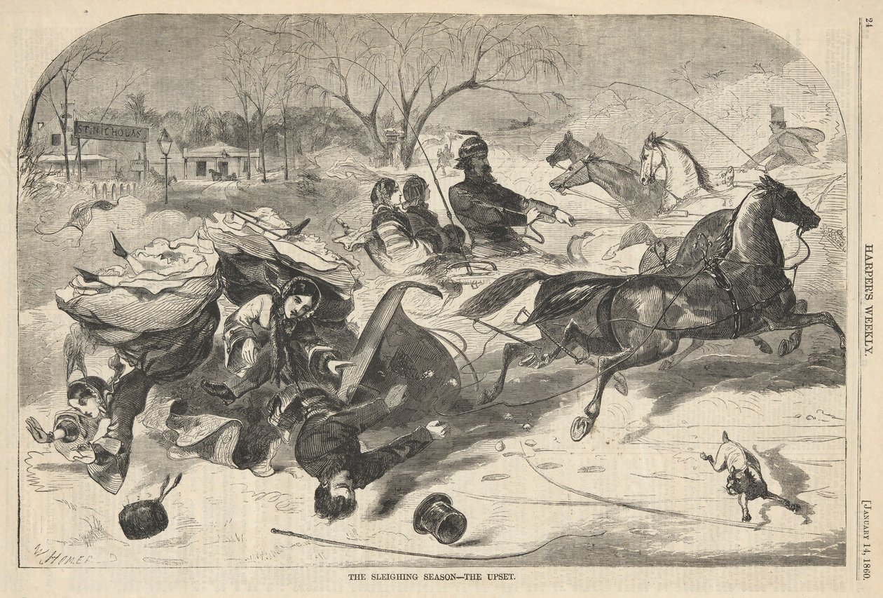 Sáňkařská sezóna od Winslow Homer