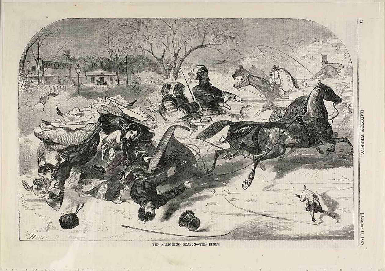 Sáňkařská sezóna - rozruch od Winslow Homer