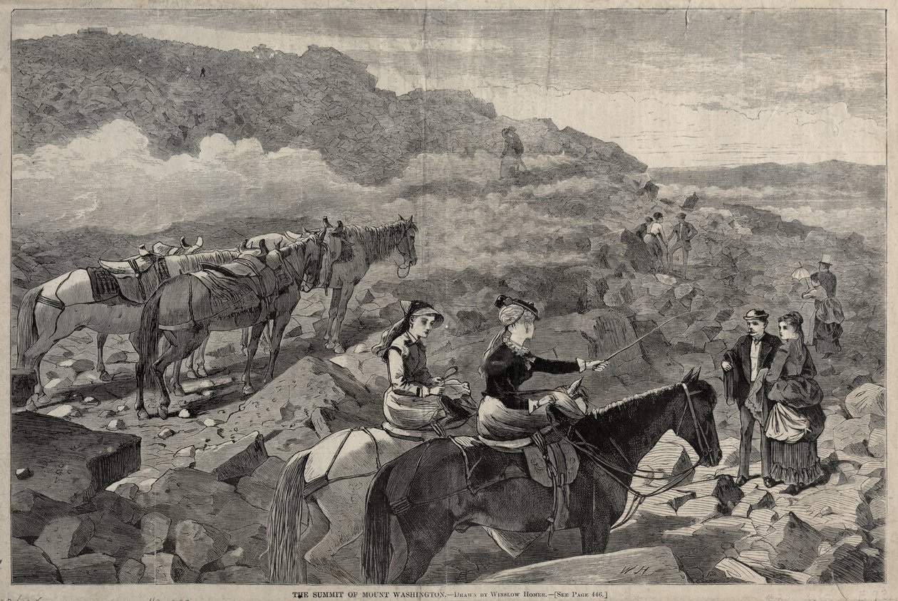 Vrchol hory Mount Washington od Winslow Homer