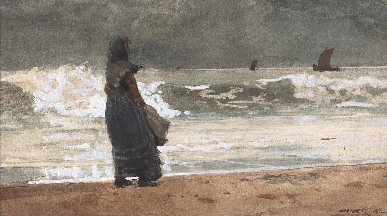 Strážce, Tynemouth od Winslow Homer