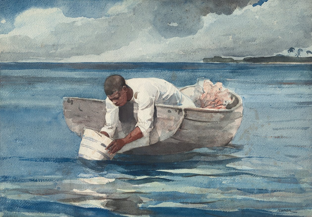 Vodní fanoušek, 1898-99 od Winslow Homer