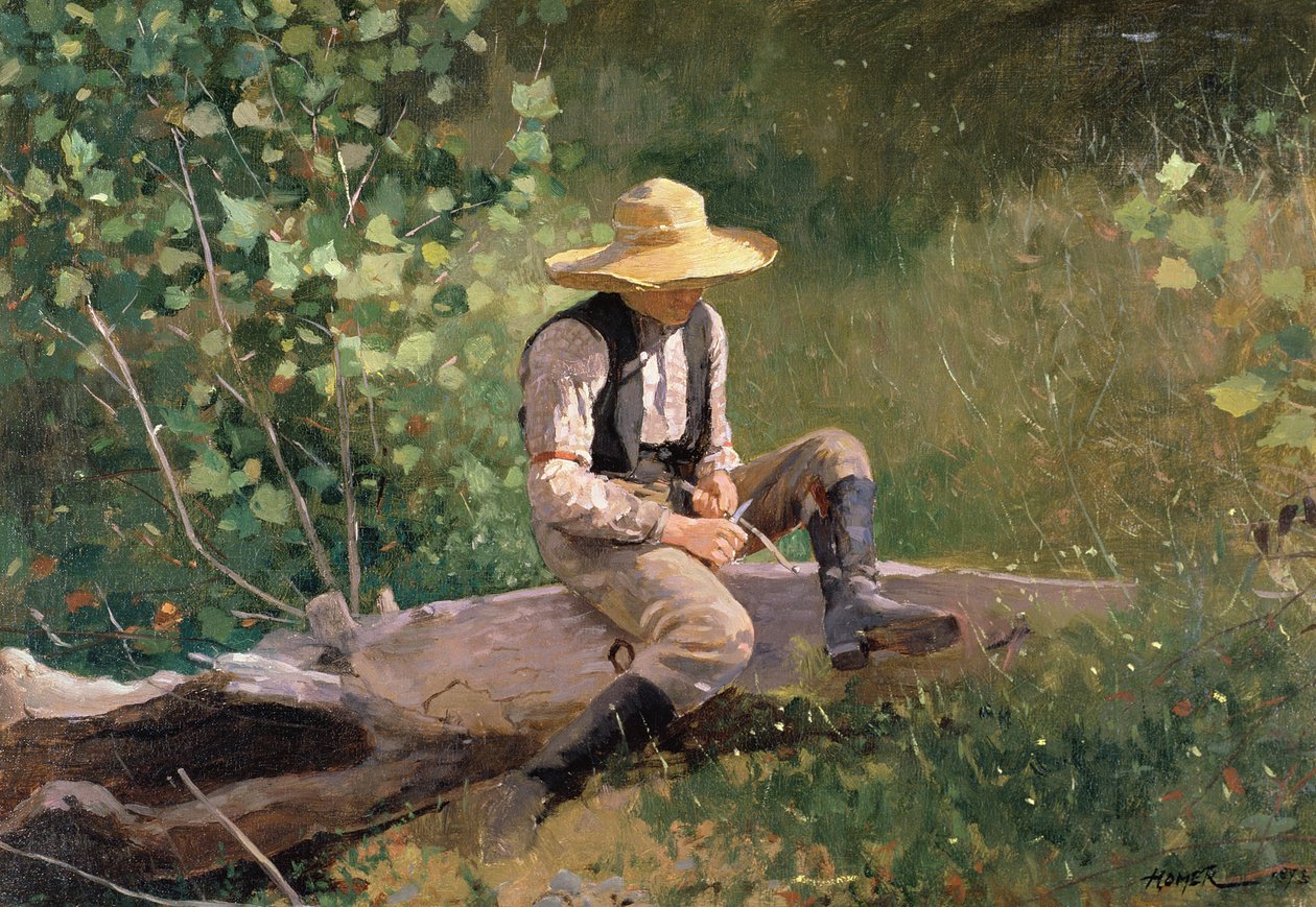 The Whittling Boy, 1873 od Winslow Homer