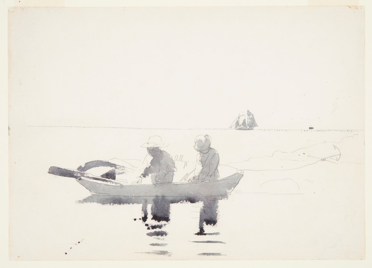 Dvě postavy ve veslici od Winslow Homer