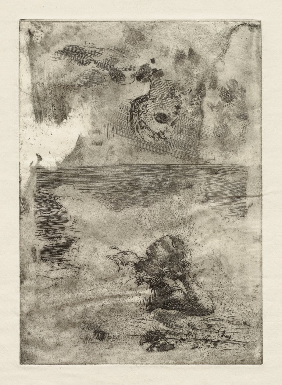 Dvě hlavy (studie podle „Undertow“) od Winslow Homer