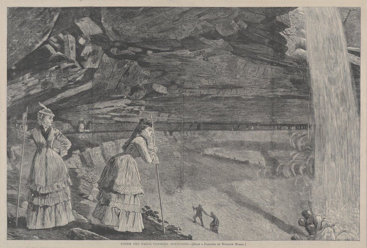 Under the Falls, Catskill Mountains z obrazu Winslowa Homera, 1872. od Winslow Homer