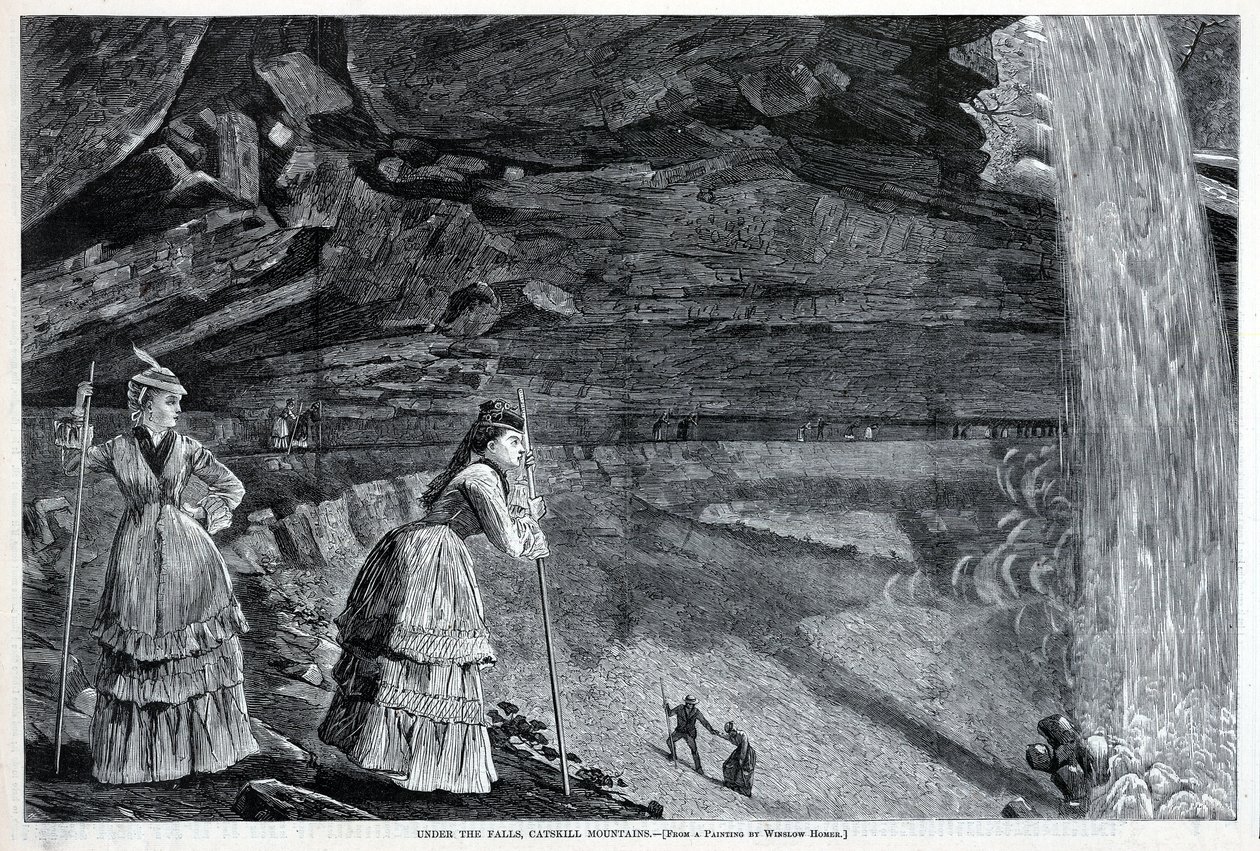 Pod vodopády, Catskill Mountains, z Harper