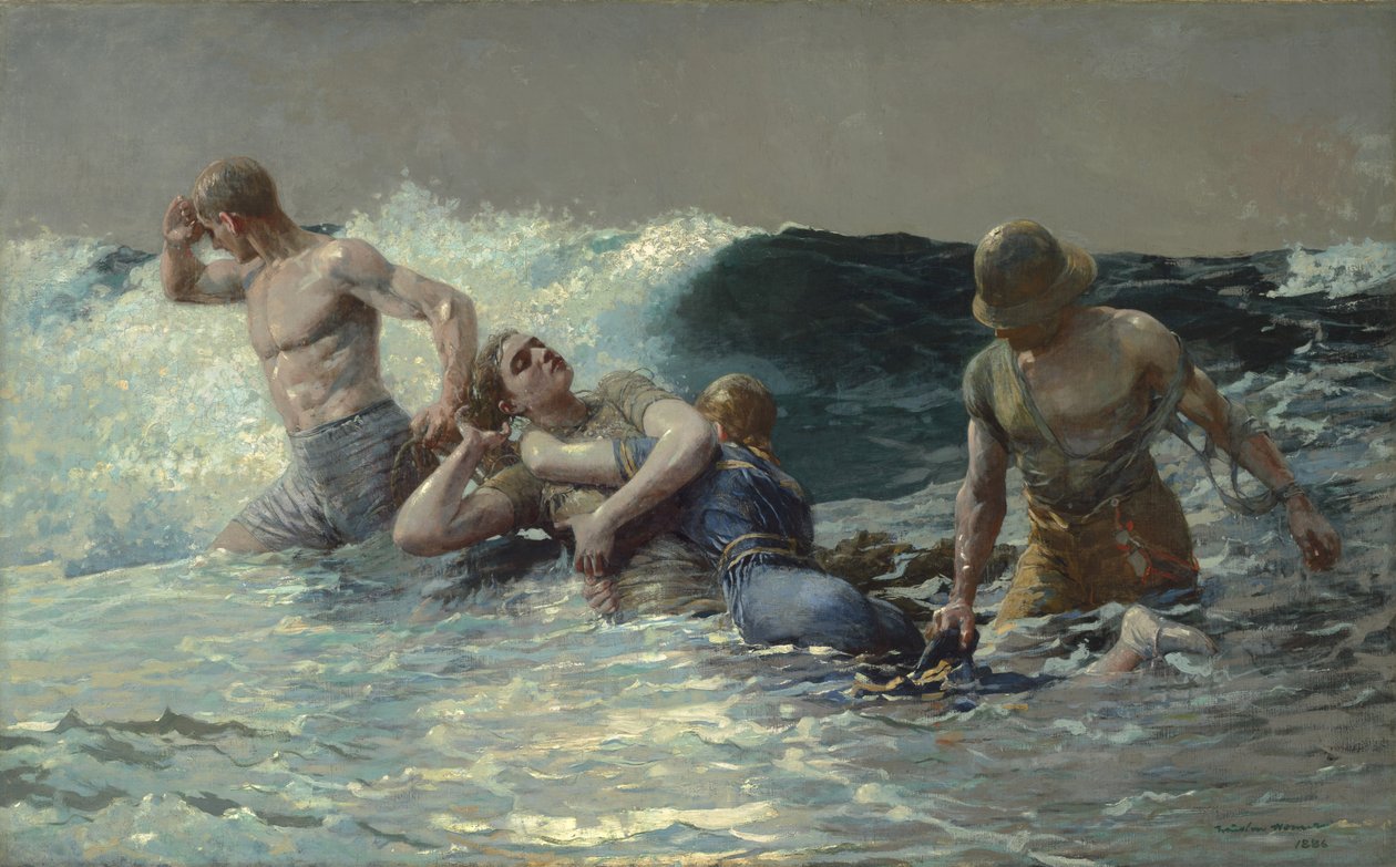 Undertow, 1886 od Winslow Homer
