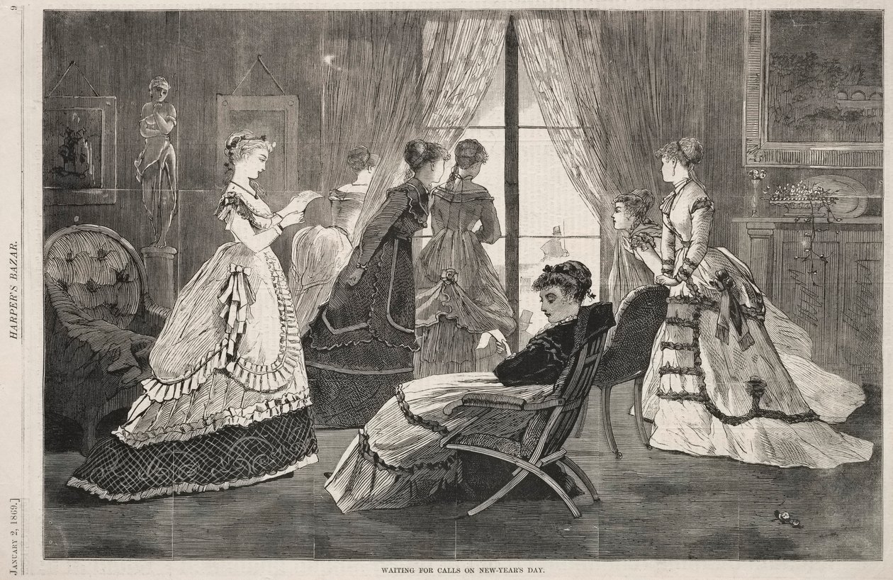 Čekání na hovory na Nový rok, 1869. od Winslow Homer
