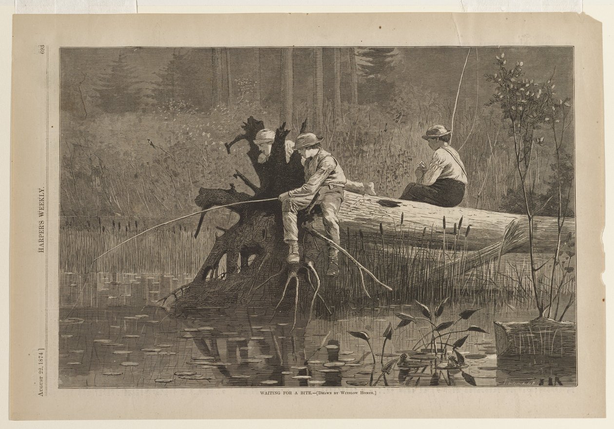 Čekání na záběr od Winslow Homer