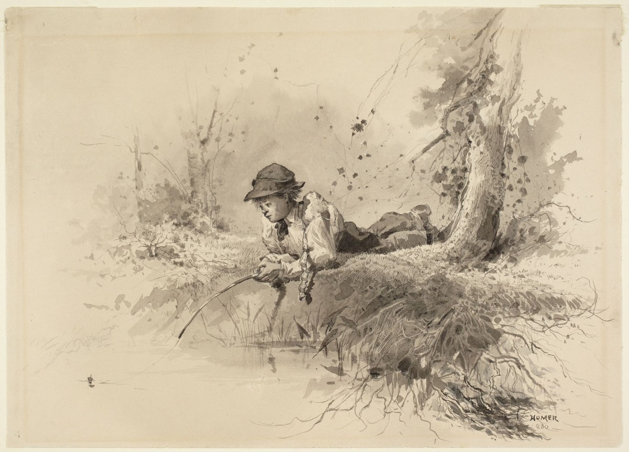 Čekání na záběr od Winslow Homer