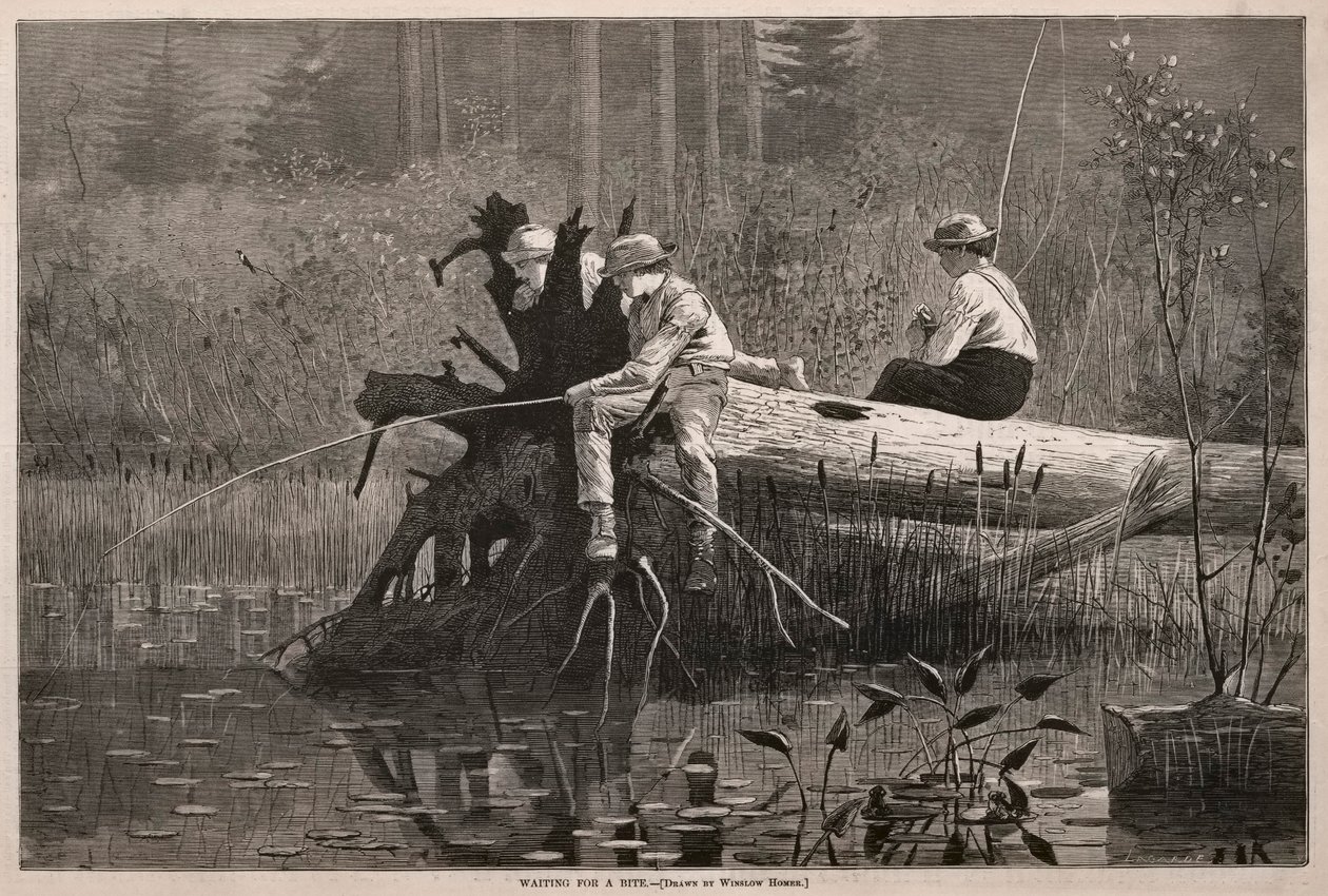 Čekání na sousto, 1874. od Winslow Homer