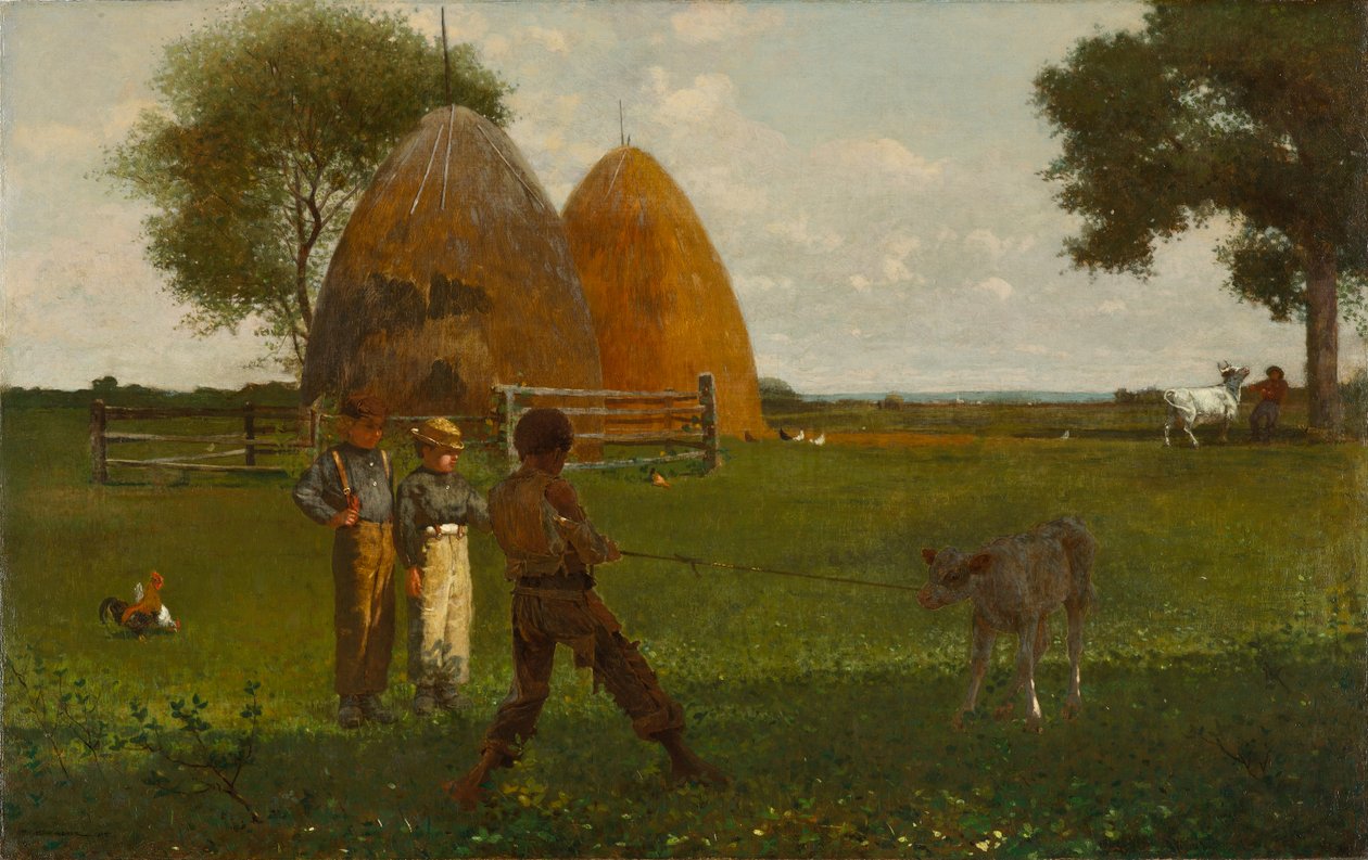 Odstavení telete, 1875 od Winslow Homer