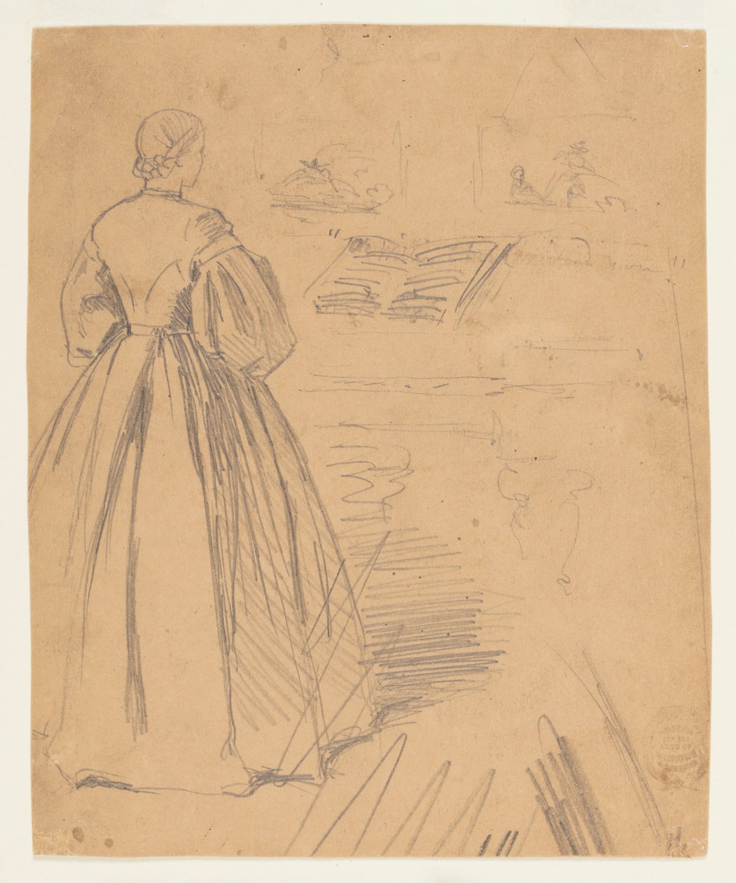 žena stojící před klavírem od Winslow Homer