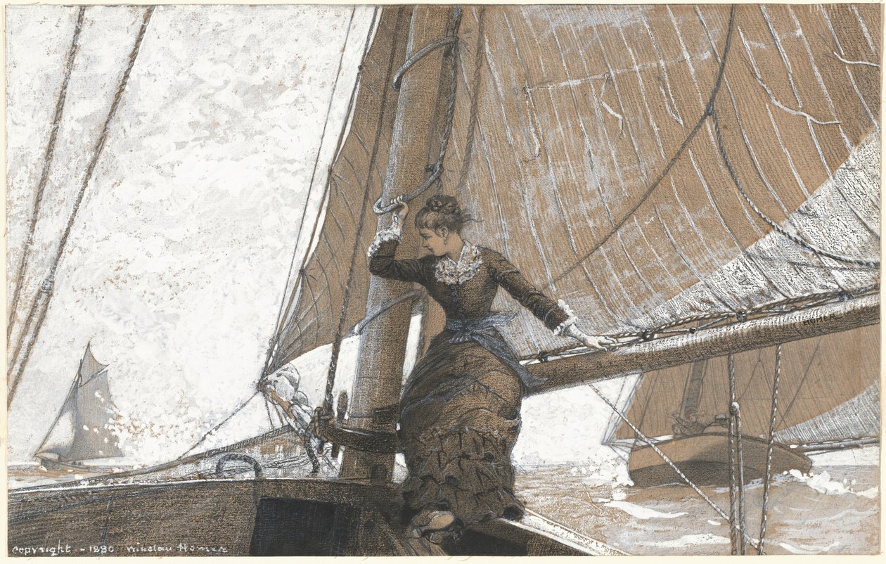 Dívka jachtingu od Winslow Homer