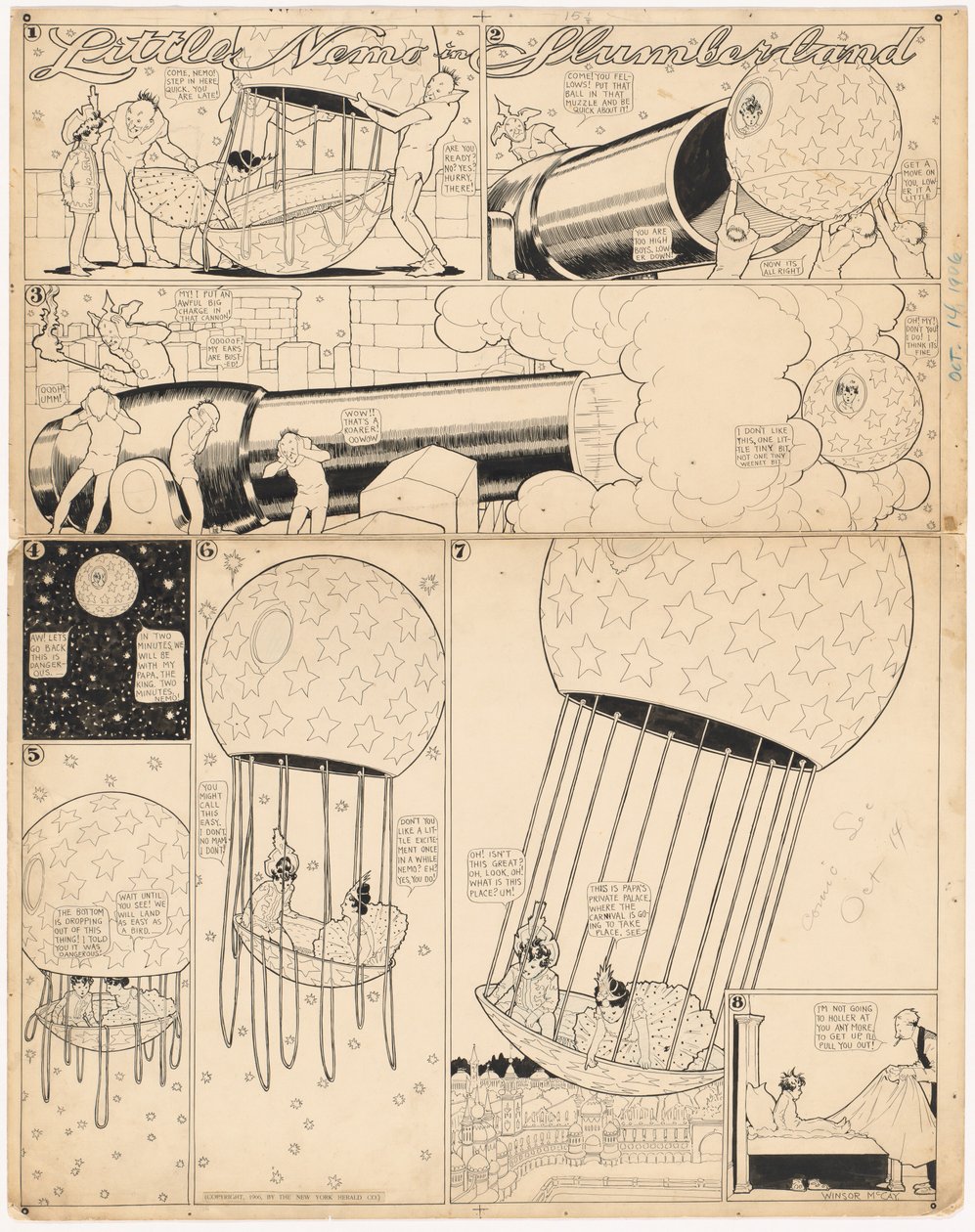 Malý Nemo v Slumberlandu: "To se mi nelíbí, jeden malý malý kousek, ani jeden malý malý kousek" od Winsor McCay