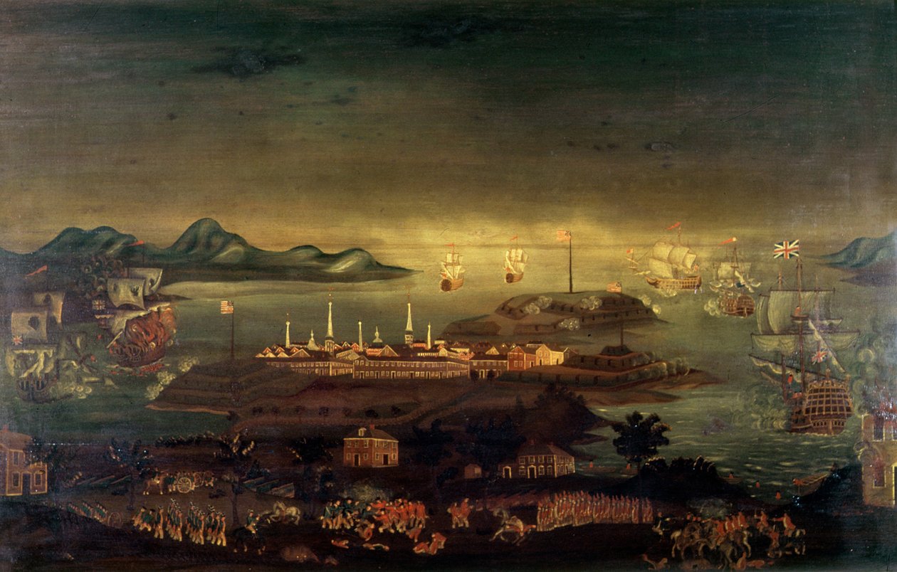 Bitva o Bunker Hill, 17. června 1775 (ropa) od Winthrop Chandler