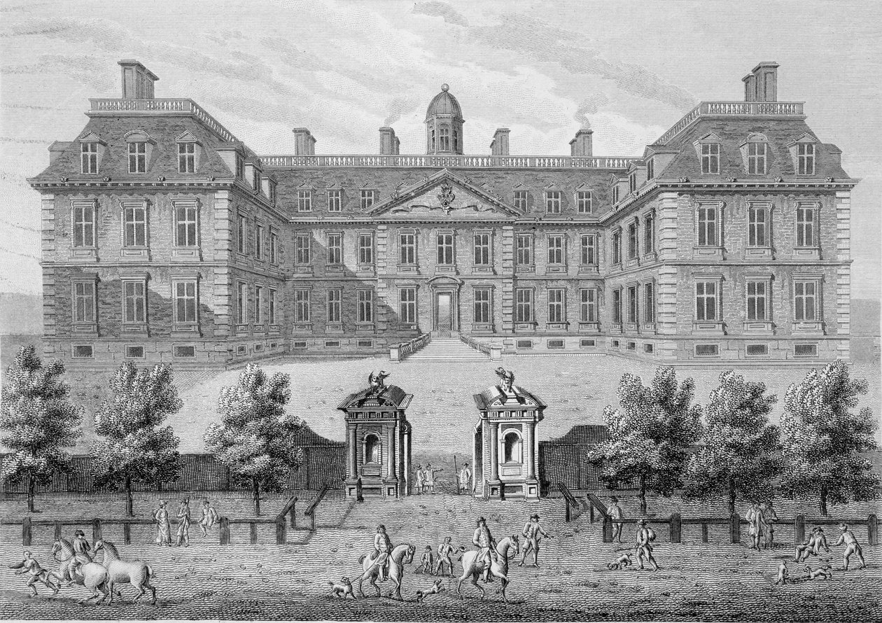 Albemarle House, dříve Clarendon House, Londýn, publikoval 1809 od Wise