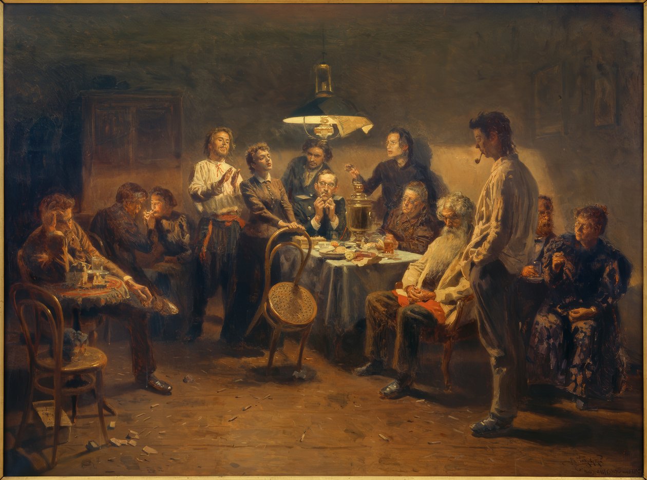 Večerní párty od Wladimir Jegorowitsch Makowski