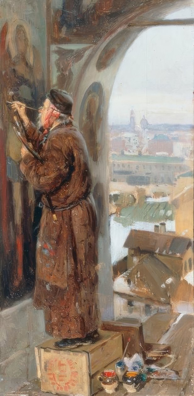 Malíř ikon od Wladimir Jegorowitsch Makowski