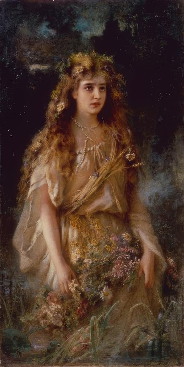 Ofélie od Wladimir Jegorowitsch Makowski