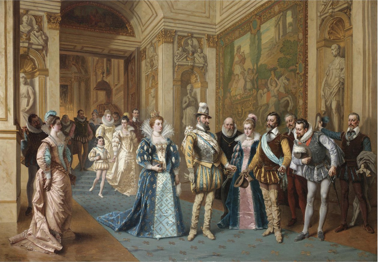 Jindřich IV. a Marie Medicejská od Wladyslaw Bakalowicz