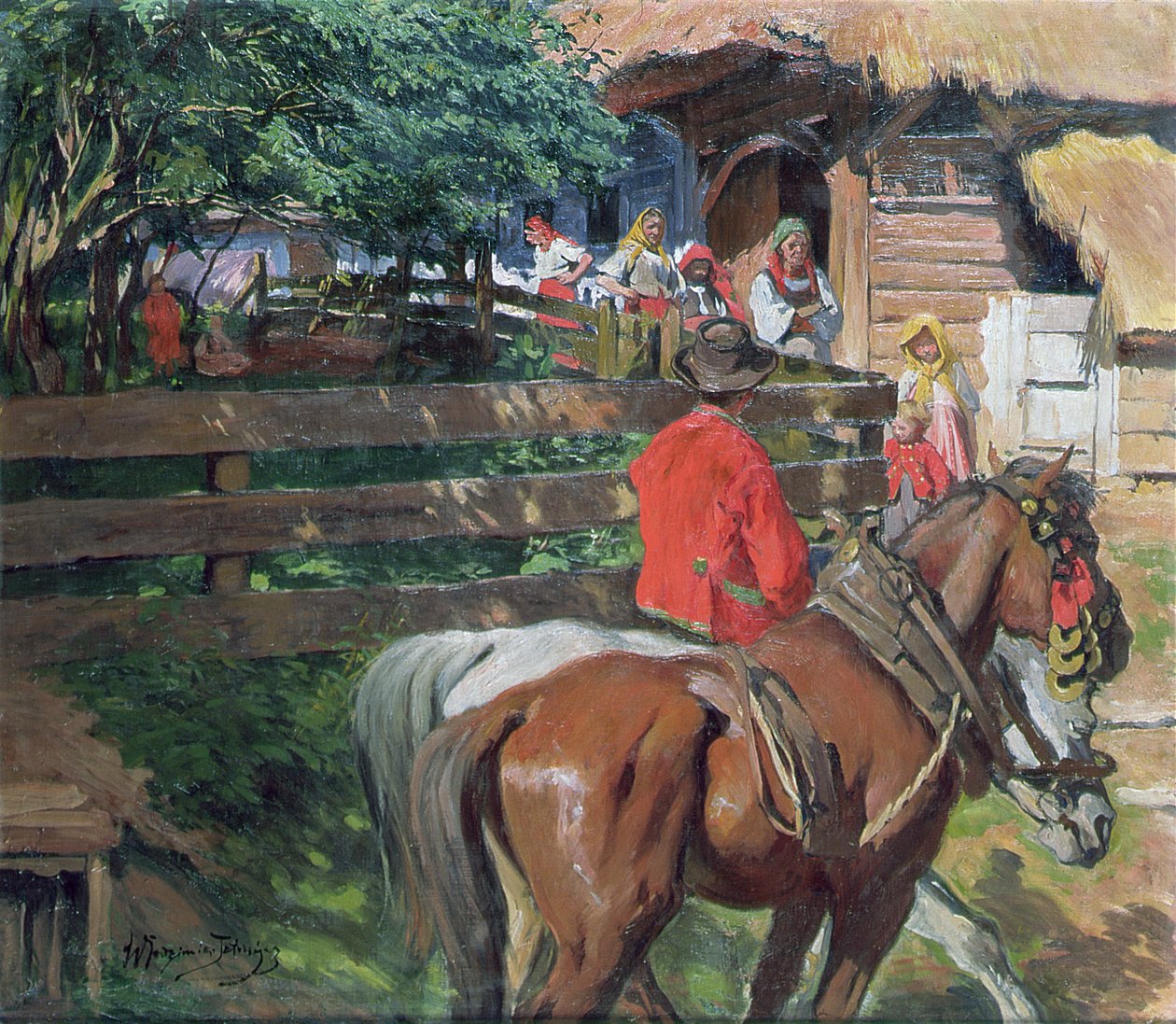 Dohazování, cca 1900 od Wlodzimierz Tetmajer