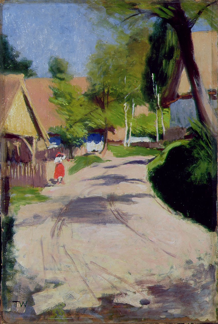 Cesta přes vesnici, 1910 od Wlodzimierz Tetmajer