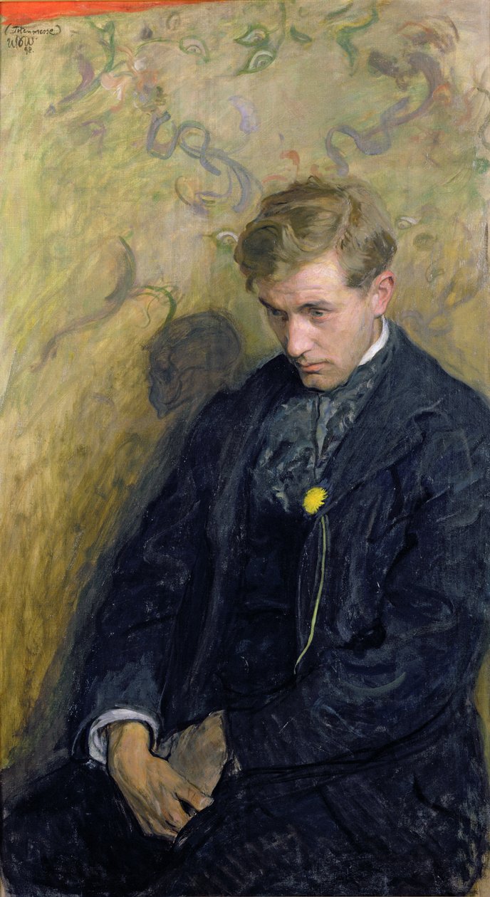 Melancholický aneb, Portrét Antoniho Procajlowicze (1876-1949) 1898 od Wojciech Stanislaw Weiss