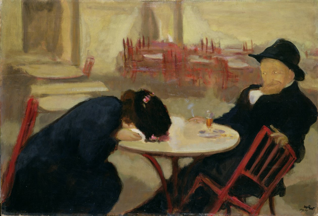 Démon nebo v kavárně, 1904 od Wojciech Stanislaw Weiss