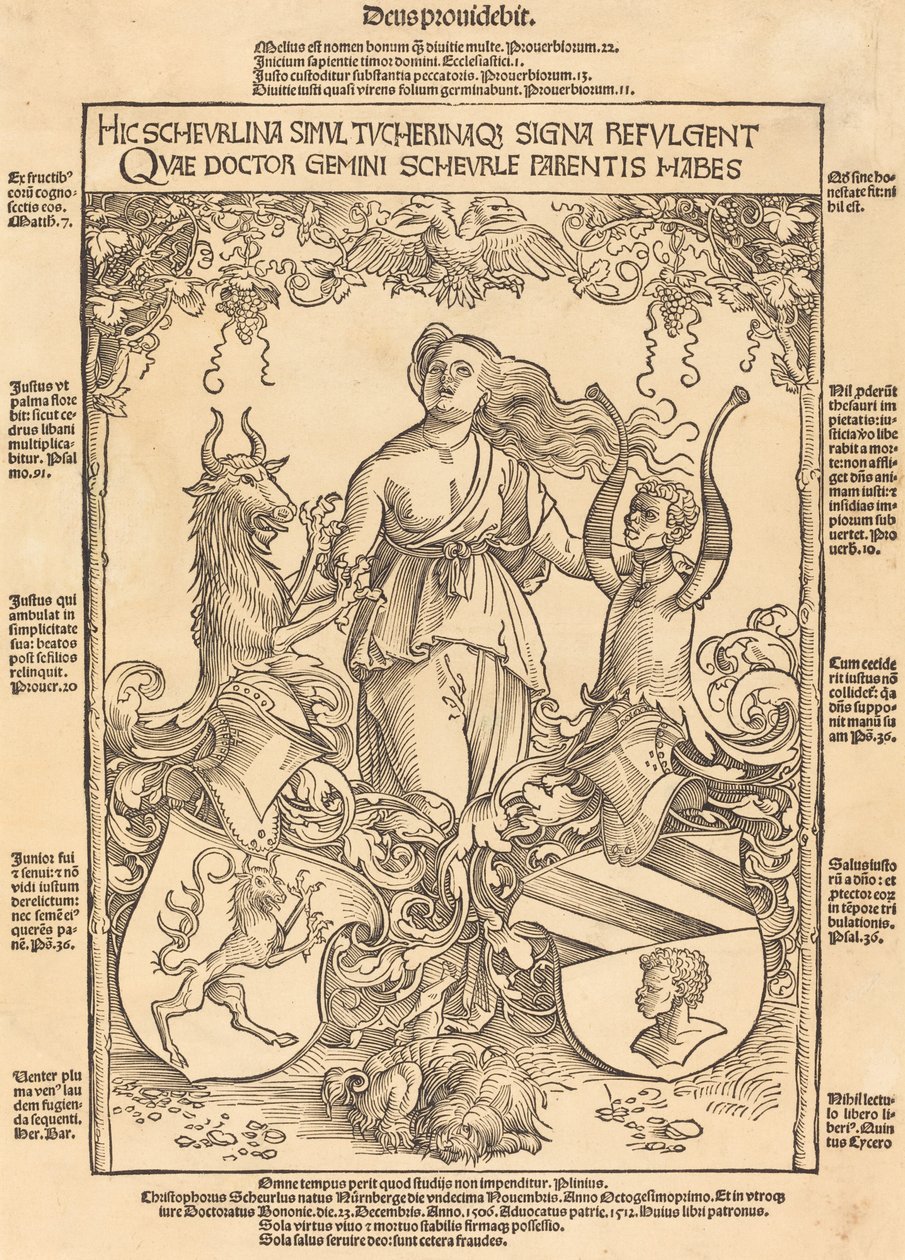 Erb rodin Scheurl a Tucher od Wolf Traut