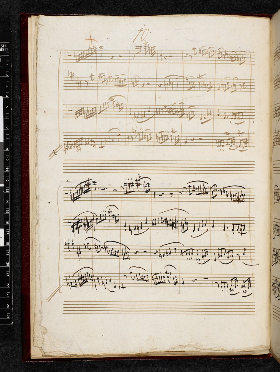 Adagio a fuga c moll, K. 546, Add. 28996, f.7v od Wolfgang Amadeus Mozart