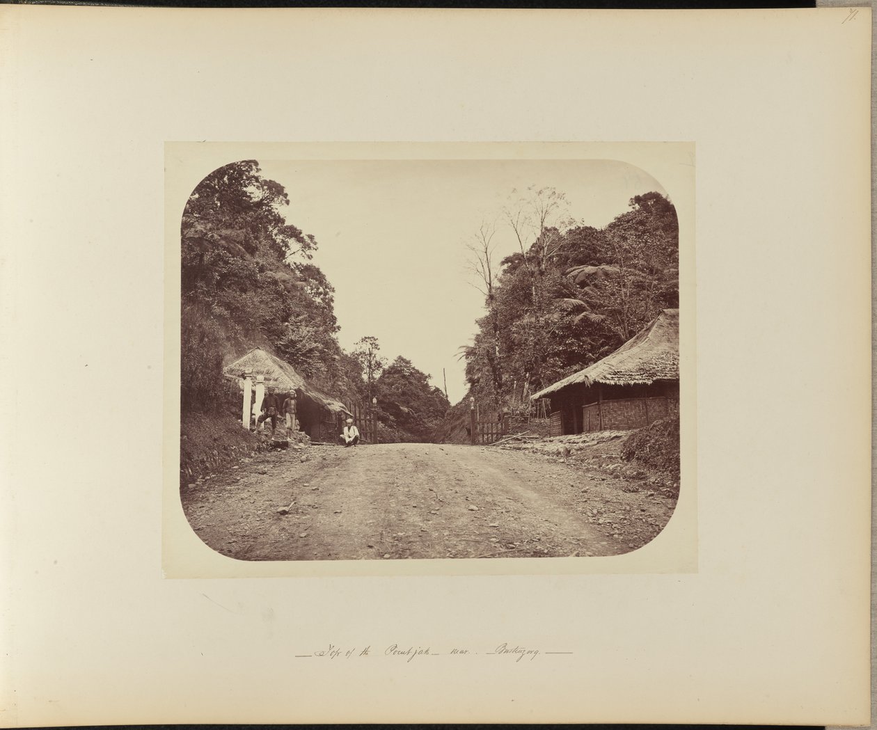 Vrchol Poentjaku u Buitenzorgu od Woodbury and Page