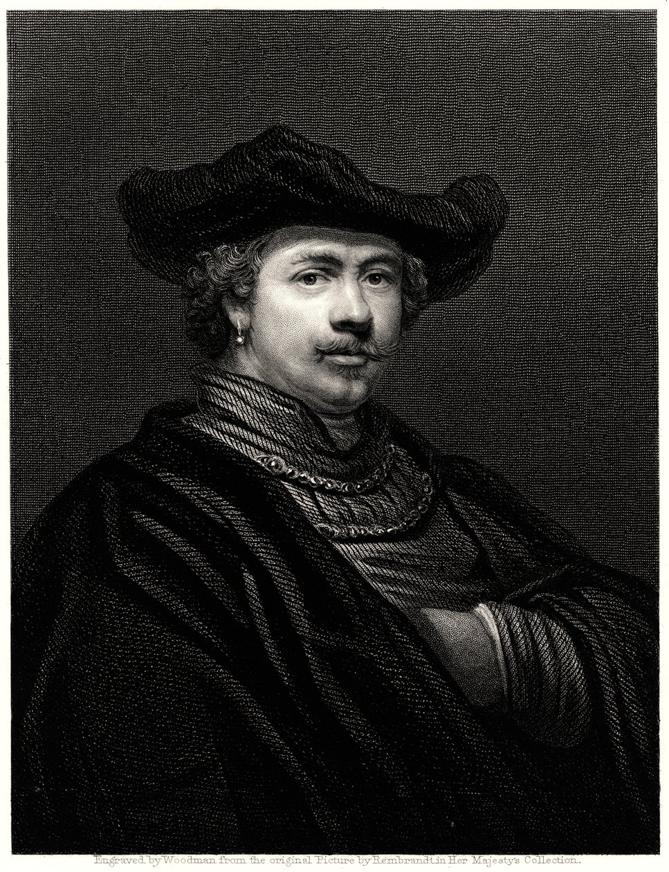 Rembrandt, 19. století od Woodman