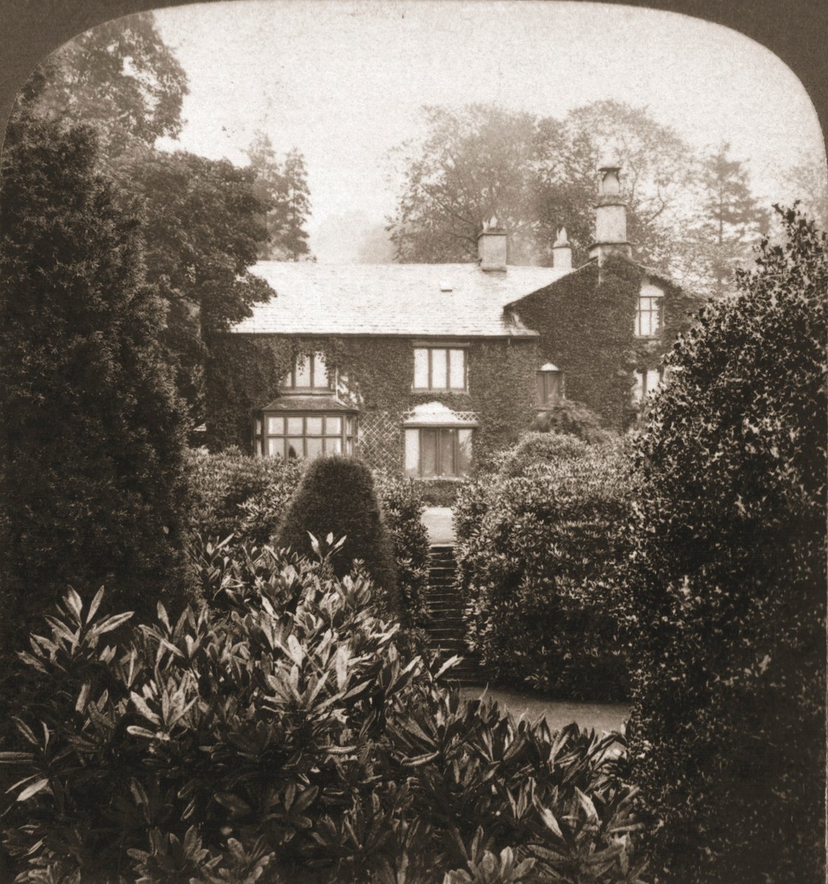 Rydal Mount, domov Williama Wordswortha, Lake District, Anglie, 1903. od Works and Sun Sculpture Studios