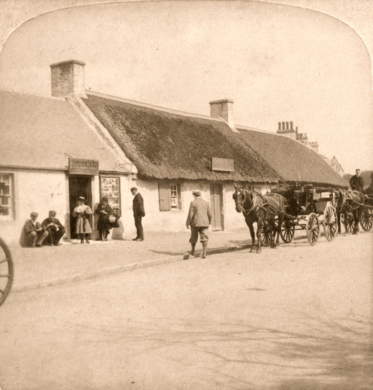 Místo narození Roberta Burnse, Ayr, Skotsko, 1896. od Works and Sun Sculpture Studios